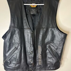 Harley-Davidson Black Leather Vest